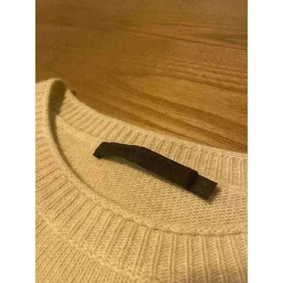 Jenni Kayne Everyday Sweater XS Oatmeal Beige Cream Wool Cashmere Blend Pullover - Picture 7 of 11